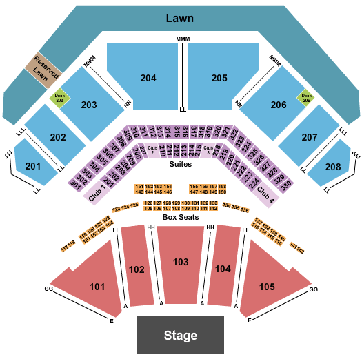 Credit Union 1 Amphitheatre Outlaw Festival Seating Chart